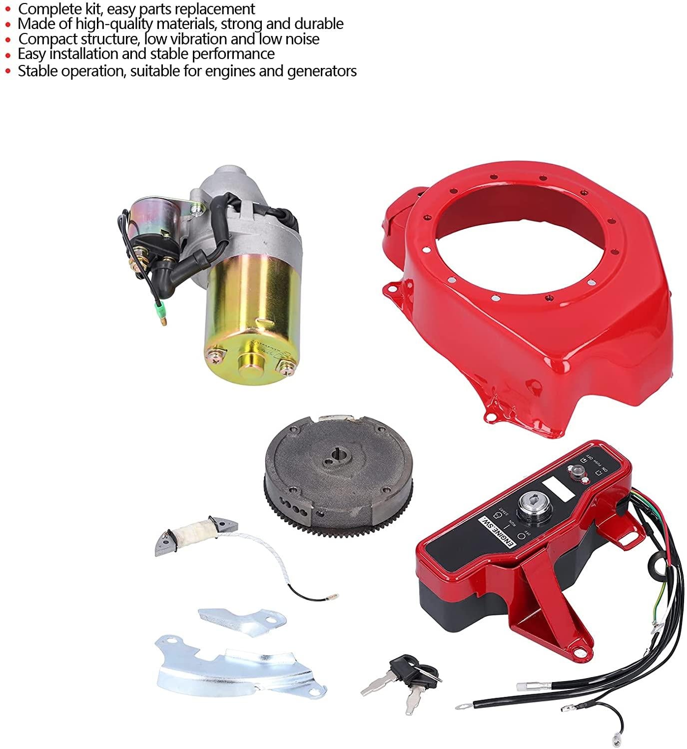 Omabeta Electric Freewheel, Gasoline Engine Key Box Good Heat Dissipation Runs Smoothly for Gasoline Engine Parts for Generators for Adults