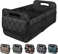 Deosk Car Trunk Organizer for suv,Car Organizers and Storage with 6 Big Pocket,Car Accessories for Women/Men 50L Waterproof Polyester Trunk Organizer for Car/SUV/Minivan/Truck(Medium, Black)