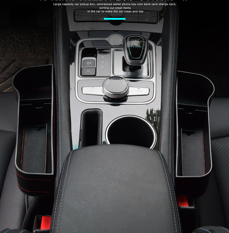 Car Seat StoraBox Card Phone Holder Pocket Car Seat Gap Leather StoraBox Seat Gap Pocket StoraBox Universal