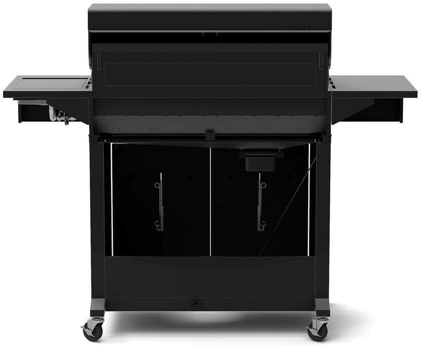 6-Burner Propane Gas BBQ Grill 60,000 BTU Side Burner 12,000 BTU Black
