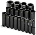 SK Hand Tools 4049 19-Piece 1/2-Inch Drive 6 Point Deep Fractional Impact Socket Set