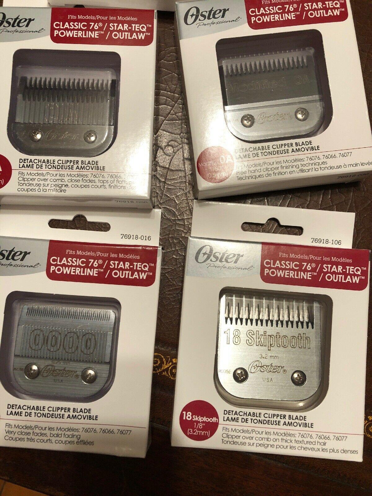 Oster 76 Blades Lot