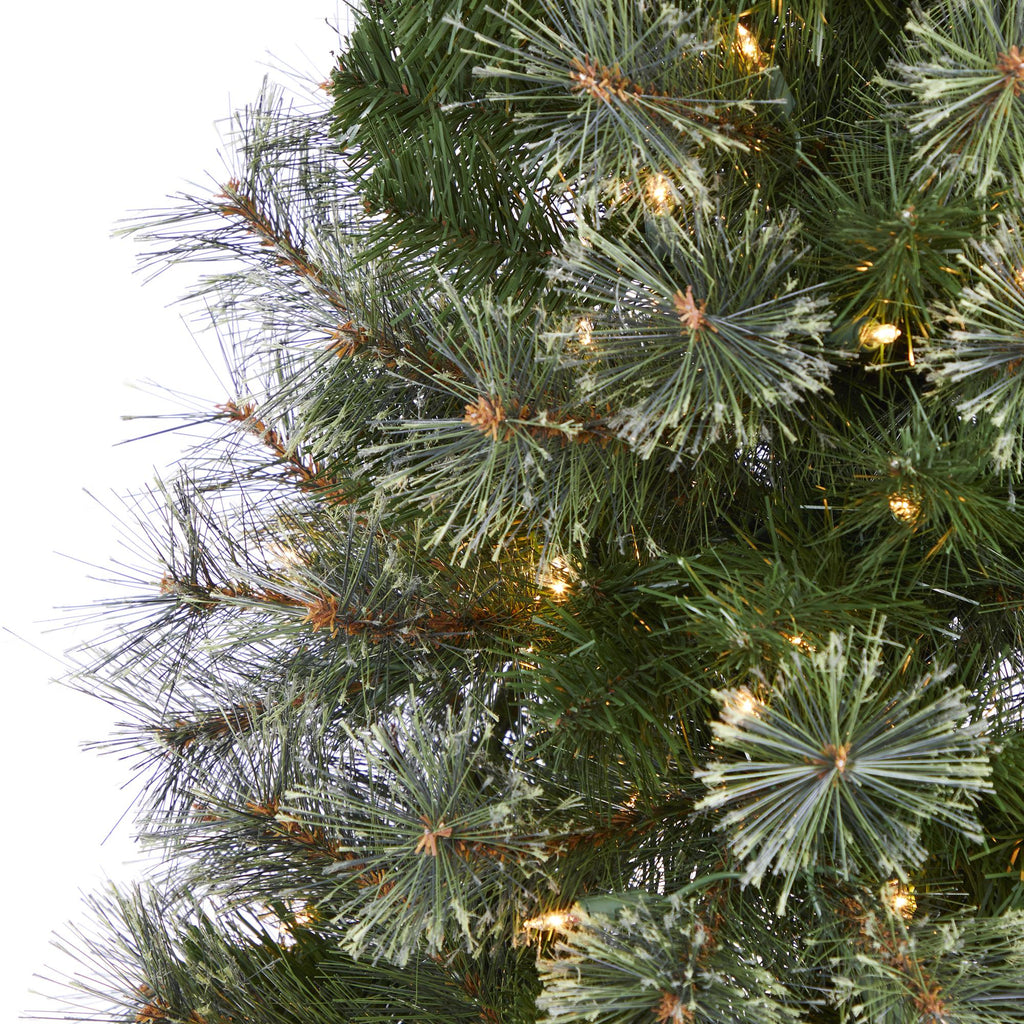 Nearly Natural Green 5' Cashmere Artificial Christmas Tree with 250 Clear Prelit Incandescent Lights