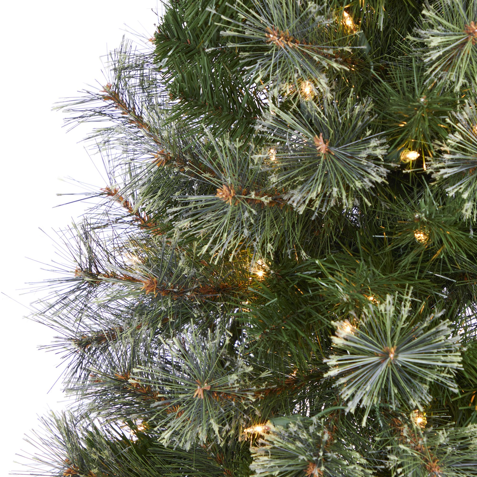 Nearly Natural Green 5' Cashmere Artificial Christmas Tree with 250 Clear Prelit Incandescent Lights