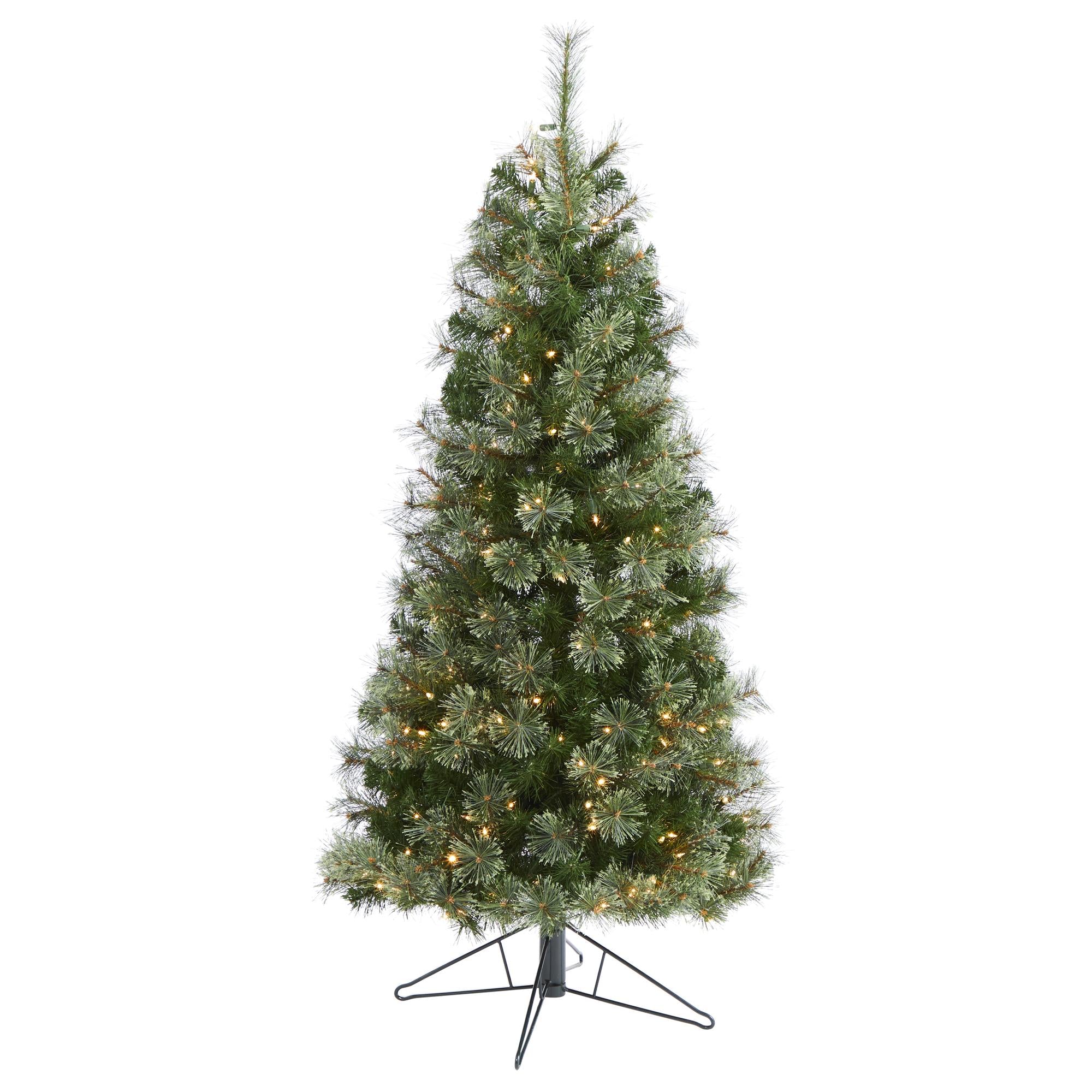 Nearly Natural Green 5' Cashmere Artificial Christmas Tree with 250 Clear Prelit Incandescent Lights