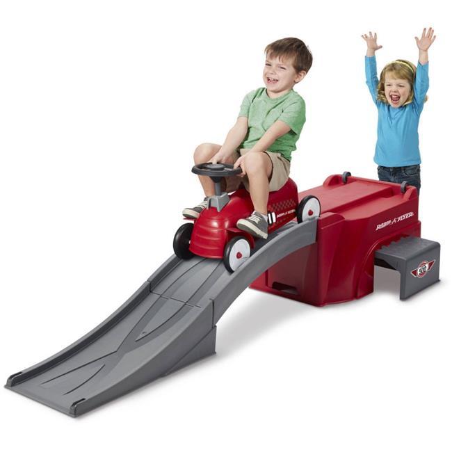 500 Ride on Car with Ramp Kids Toddler Toy Racing Sliding Race Track, Red - Boys &amp; Girls