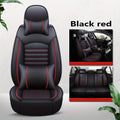5-seat All-inclusive Car Seat Cover PU Leather Four Seasons Universal Car Seat Protector Compatible With Five-seat Car Pickup Truck SUV Off-road