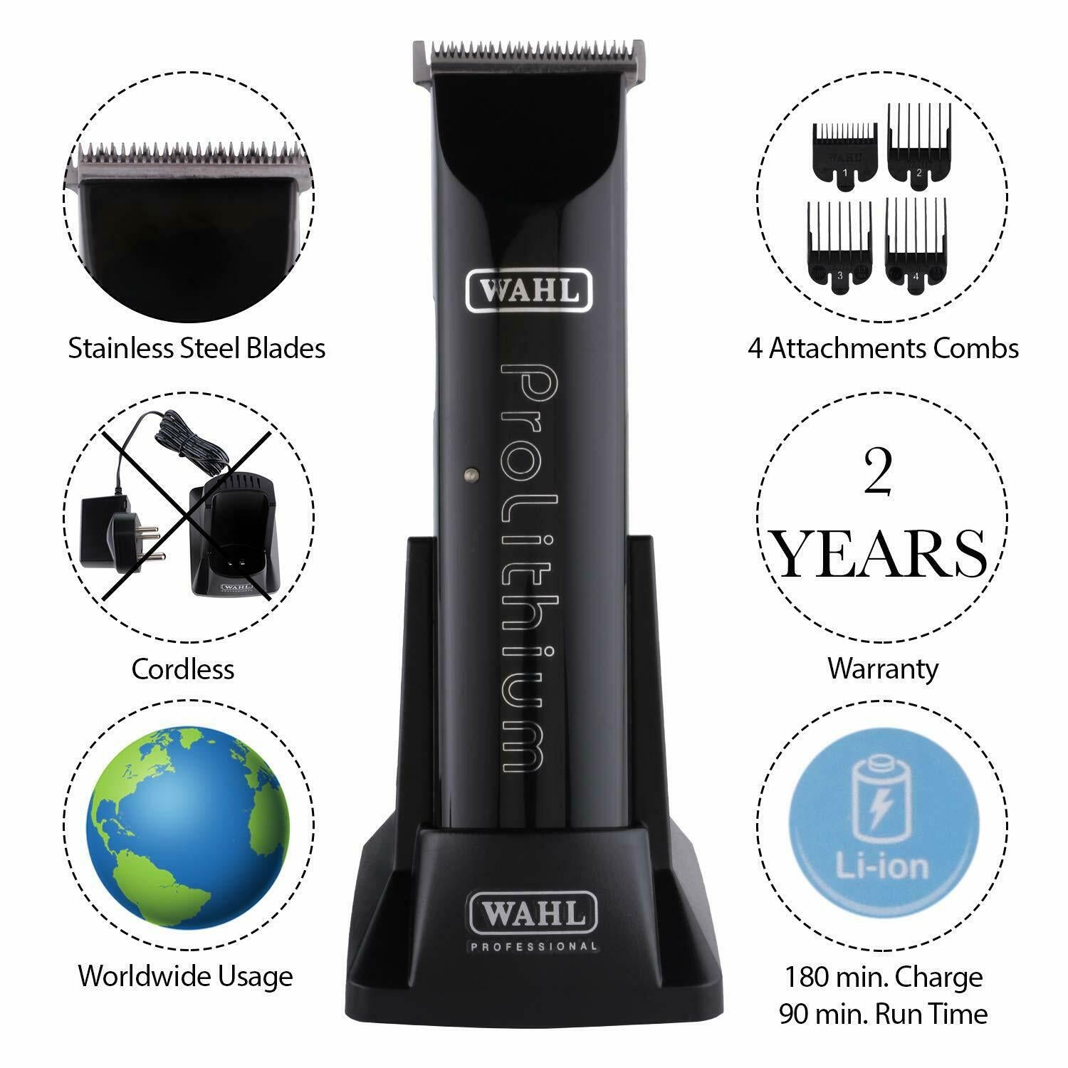 Wahl  Professional Trimmer Ambassador Series Rechargeable for CA Parker Pen