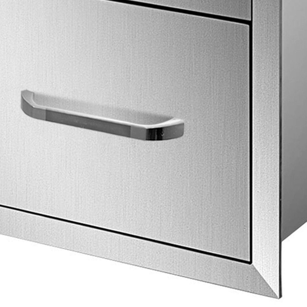 18"Wx23"H Outdoor Kitchen Drawers Double Access StoraBBQ Drawer Grill Station