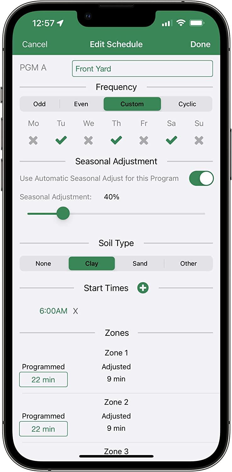 Rain Bird ARC8 App-Based Indoor/Outdoor Smart Irrigation WiFi Timer/Controller, 8-Zone/Station, EPA WaterSense Certified, Compatible with Alexa