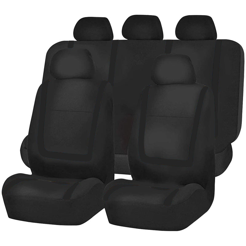 Car Seat Covers Full Set, Polyester Gray Purple Black Blue Red Purple Car Seat Cushion Universal Car Seat Protector Car Decoration Airbag Safe