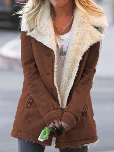 Long-sleeved Plus Fleece Warm Cotton Jacket
