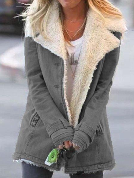 Long-sleeved Plus Fleece Warm Cotton Jacket