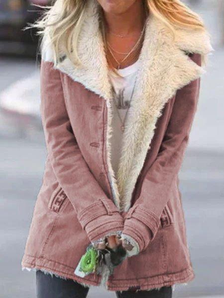 Long-sleeved Plus Fleece Warm Cotton Jacket