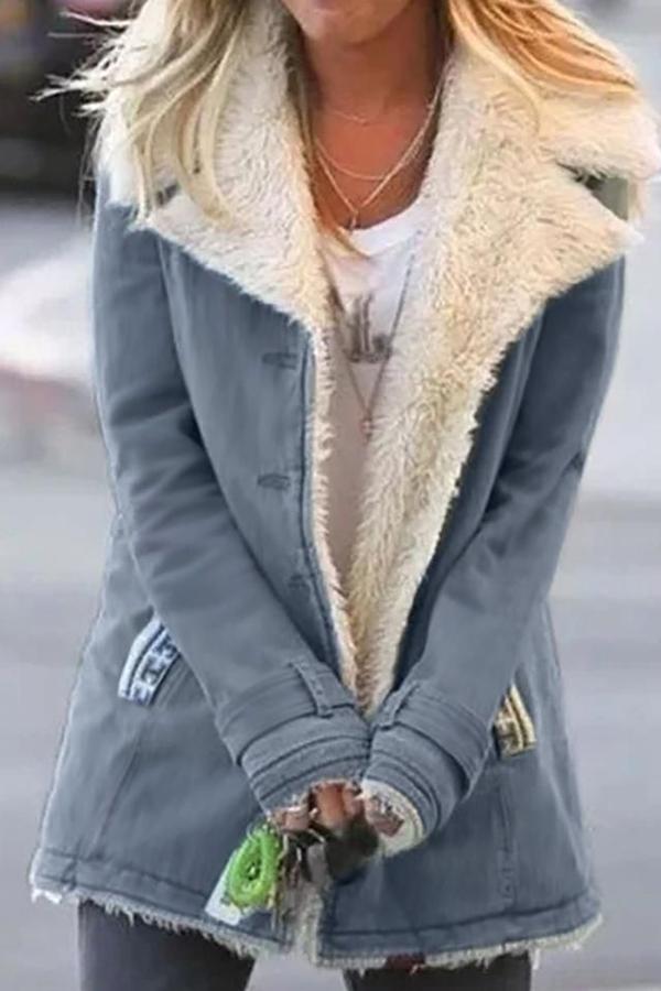 Long-sleeved Plus Fleece Warm Cotton Jacket