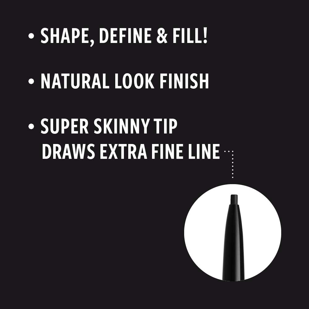 NYX PROFESSIONAL MAKEUP Micro Brow Pencil, Eyebrow Pencil, Black