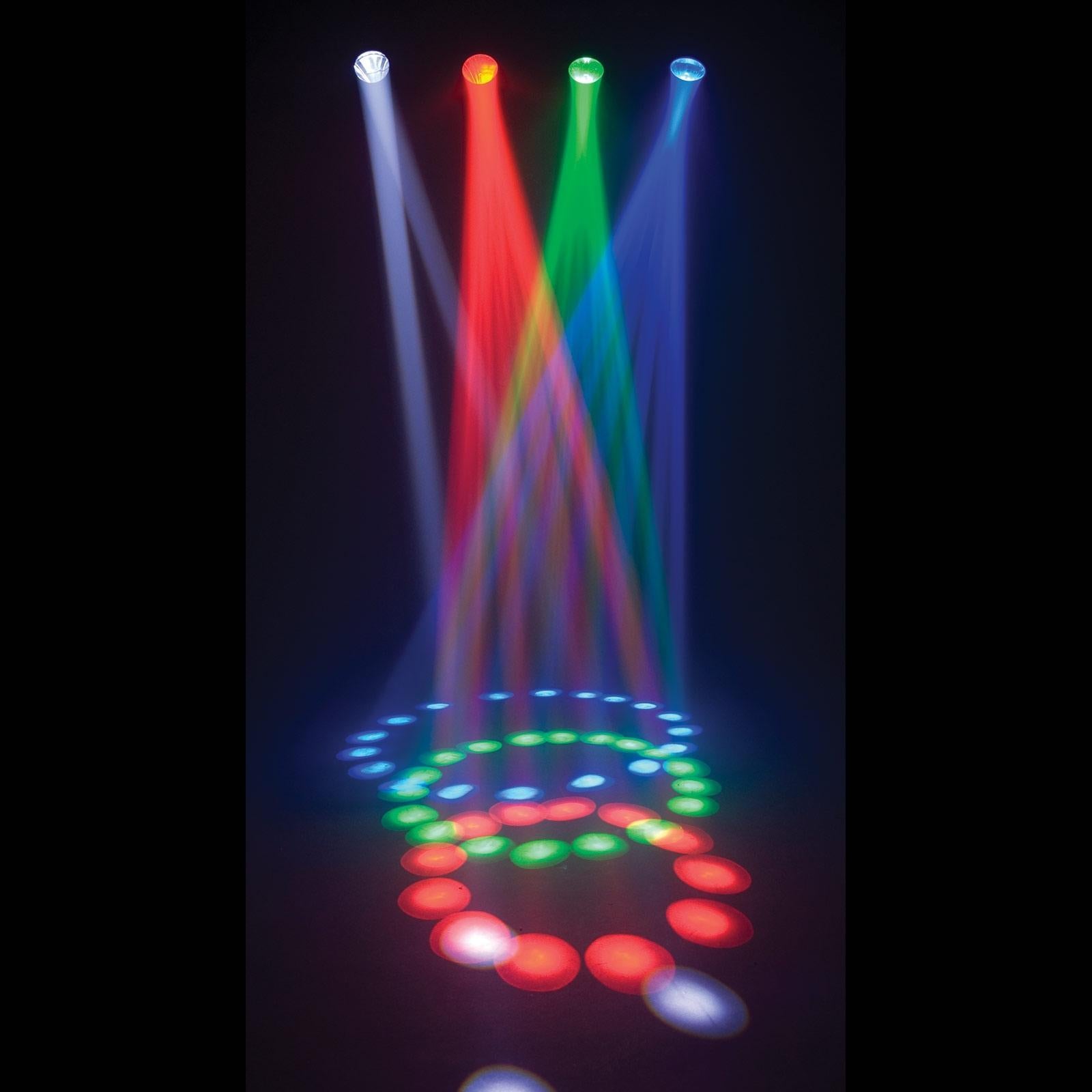 Chauvet DJ 4PLAY 2 RGBW LED Effect Light System with Hurricane 700 Fog Machine Package