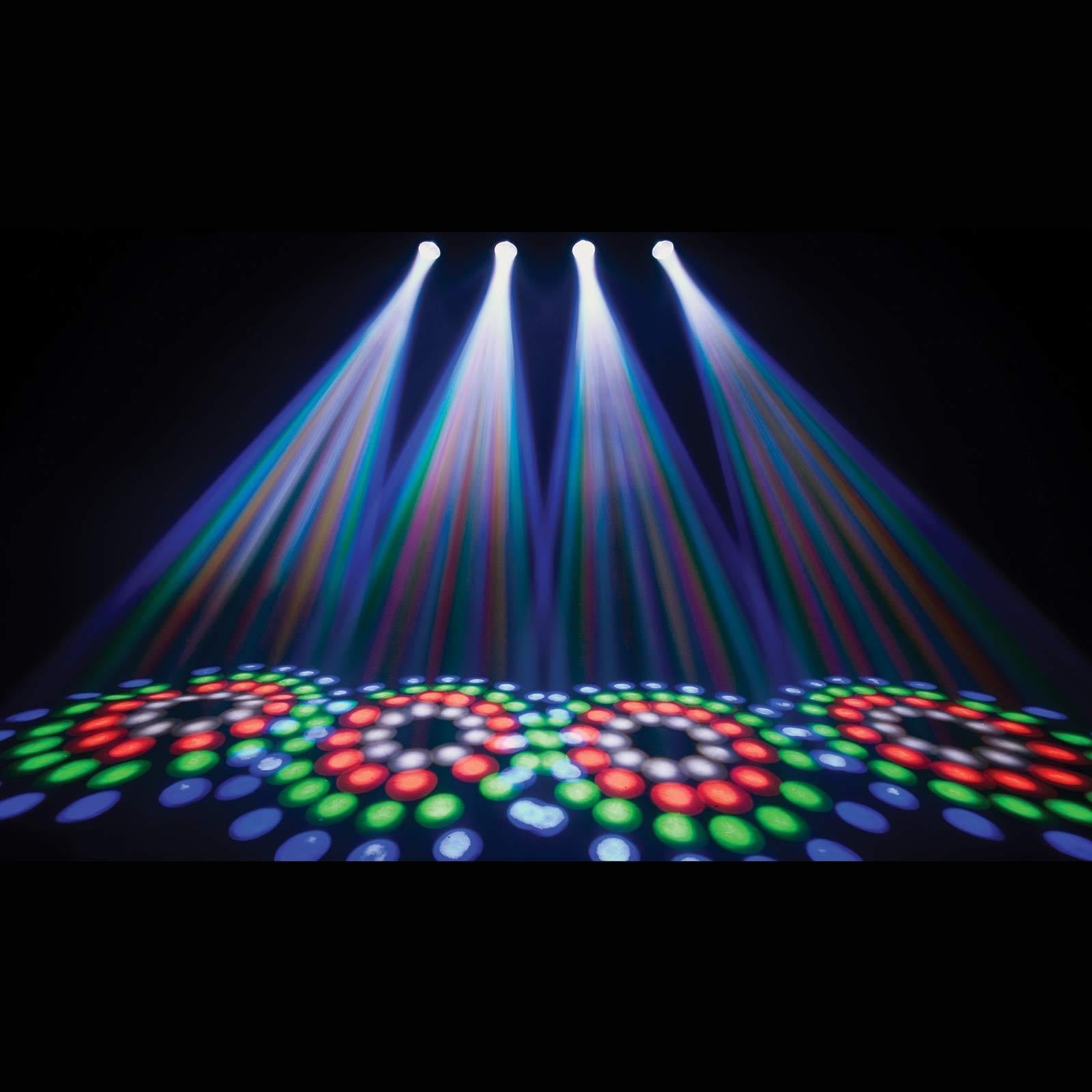 Chauvet DJ 4PLAY 2 RGBW LED Effect Light System with Hurricane 700 Fog Machine Package