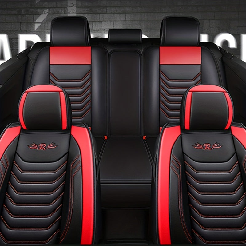1pc Universal Car Seat Covers PU Leather Seat Covers Cushion Car Seat Protector Mat For Sedan SUV Interior Car Accessories