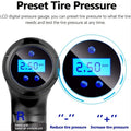 120W Wireless Rechargeable Air Compressor: Portable &amp; Automatic Tire Inflator For Your Car!