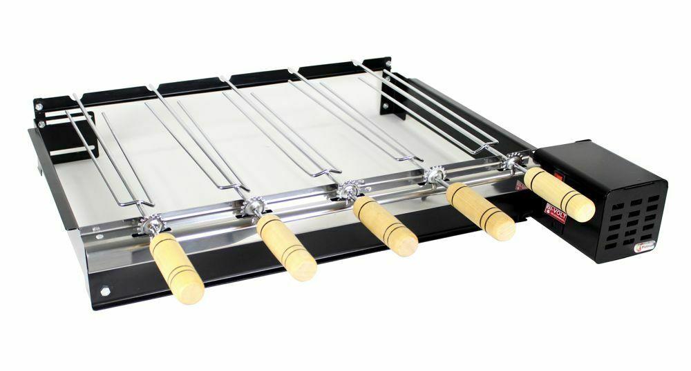 Brazilian Rotisserie BBQ Grill 5 Skewers Churrasqueira Giragrill 5 Espetos