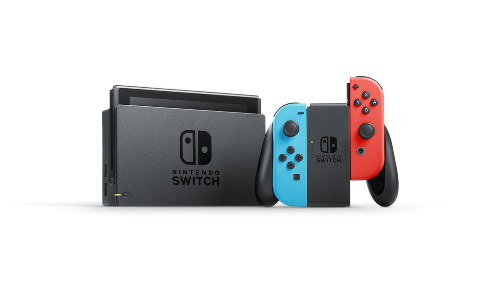 Nintendo Switch with Blue &amp; Red Joy-Con, Mario Kart 8 Deluxe &amp; 3 Month MemberBundle