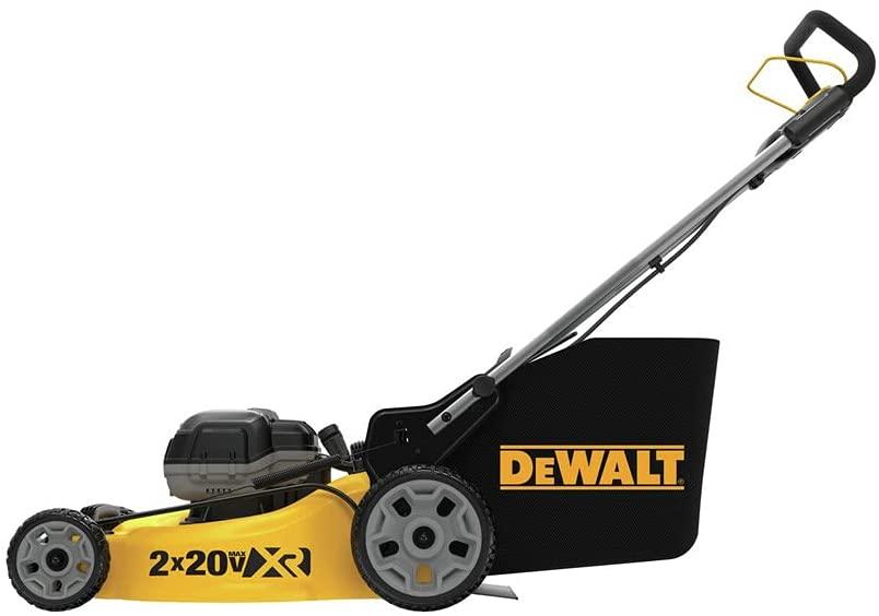 DEWALT DCMW220W2 2X20V MAX Brushless Lithium-Ion 20 in. Cordless Lawn Mower (8 Ah)