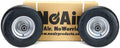 NoAir (2) Hustler Flat Free Wheel Assemblies 13x6.50-6 fits X One Super Z 604898 789537