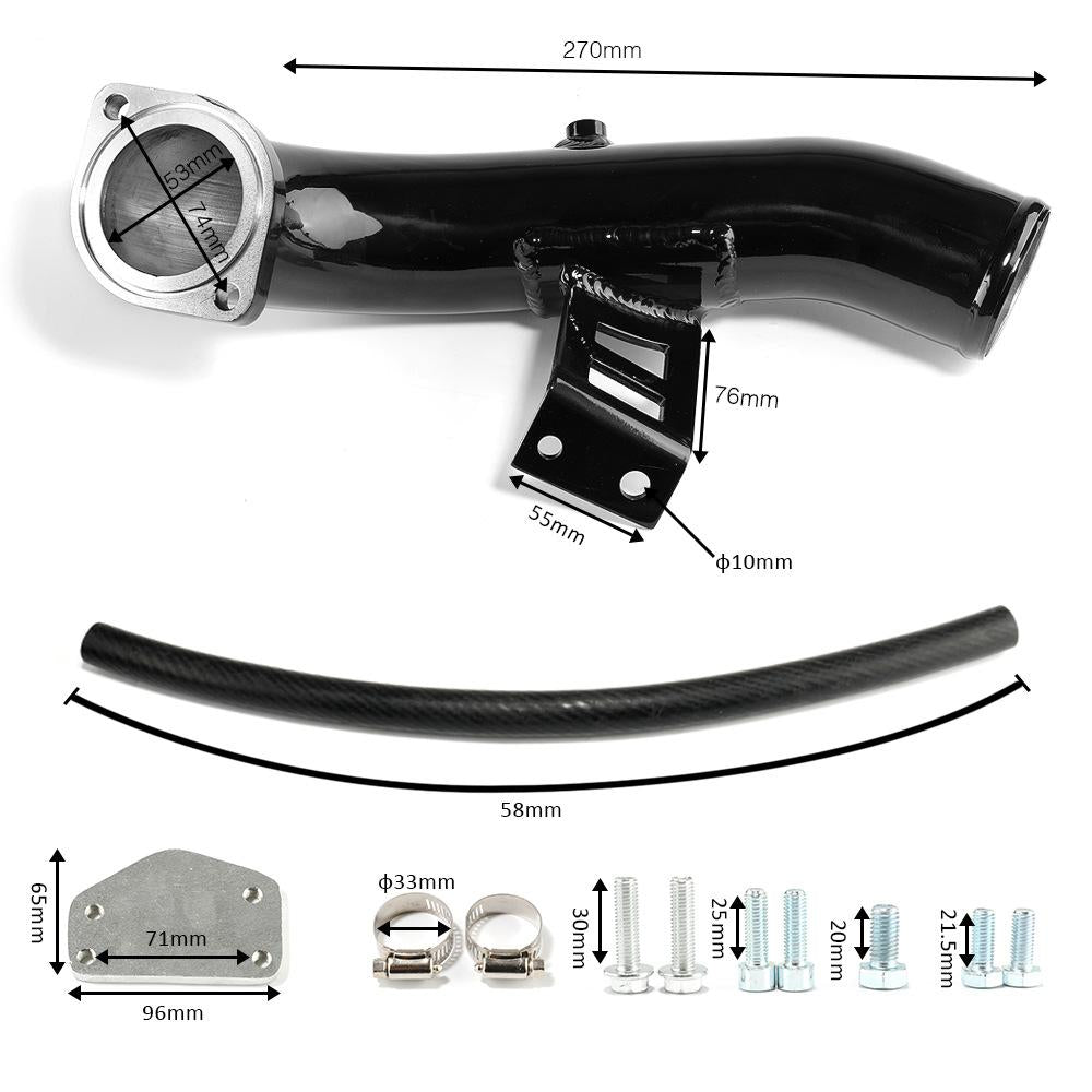 For 2004-2005 6.6L LLY Chevy GMC Silverado 2500HD EGR Delete Kit &amp; High Flow Intake Duramax Diesel