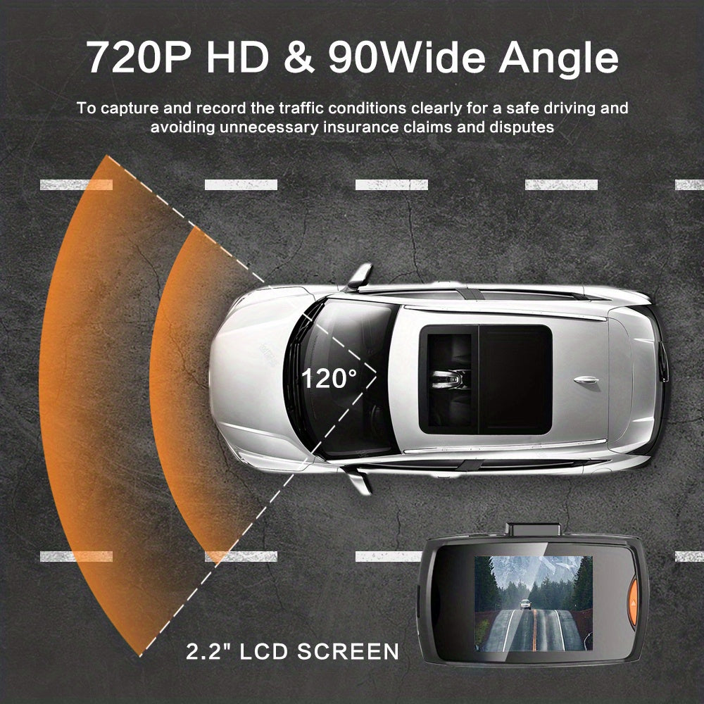 Full HD 1080P Car DVR Recorder With 140° Wide Angle View - Capture Every Moment While You Drive!