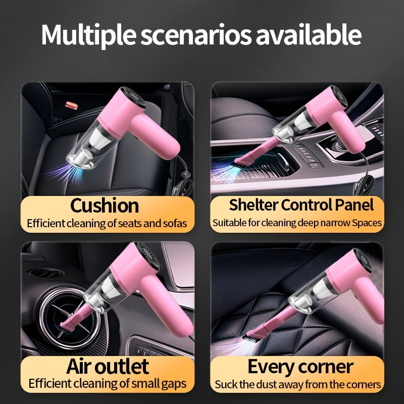 Vehicle-mounted Vacuum Cleaner Super Suction Super High Power Wet And Dry Cleaning Cat Hair Pet Hair Multi-functional Portable Mini-handheld