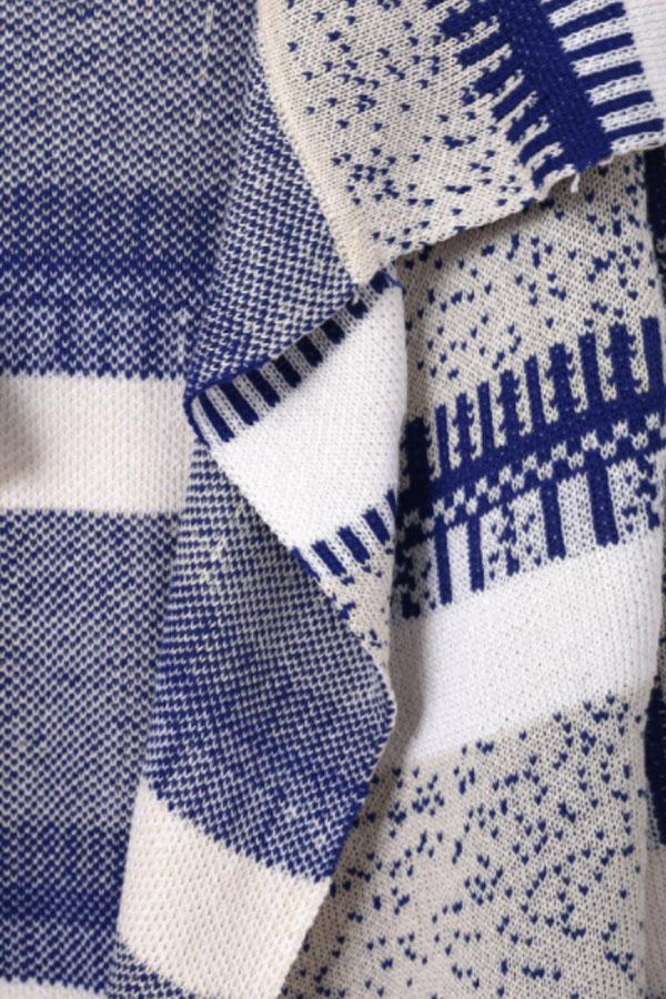 Asymmetric Hem Snap Front Printed Cardigans