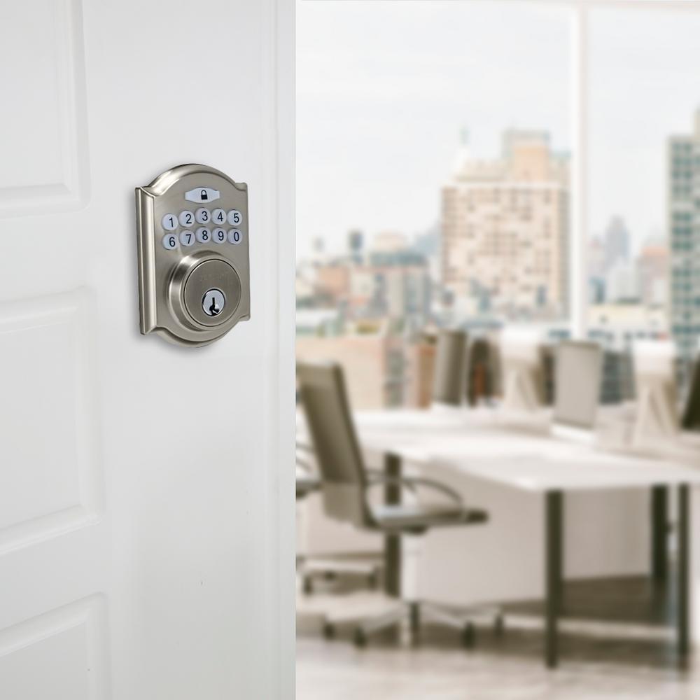 Castle Satin Nickel Electronic Keypad Deadbolt