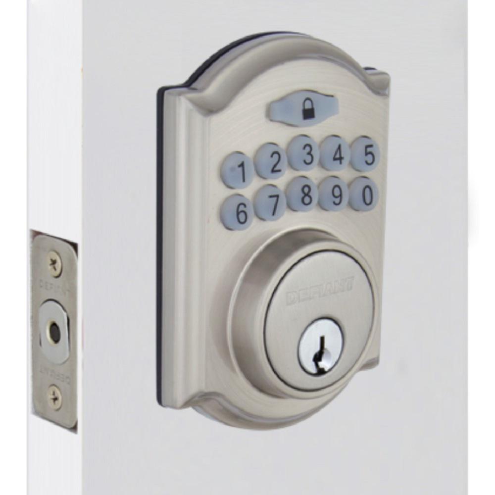 Castle Satin Nickel Electronic Keypad Deadbolt