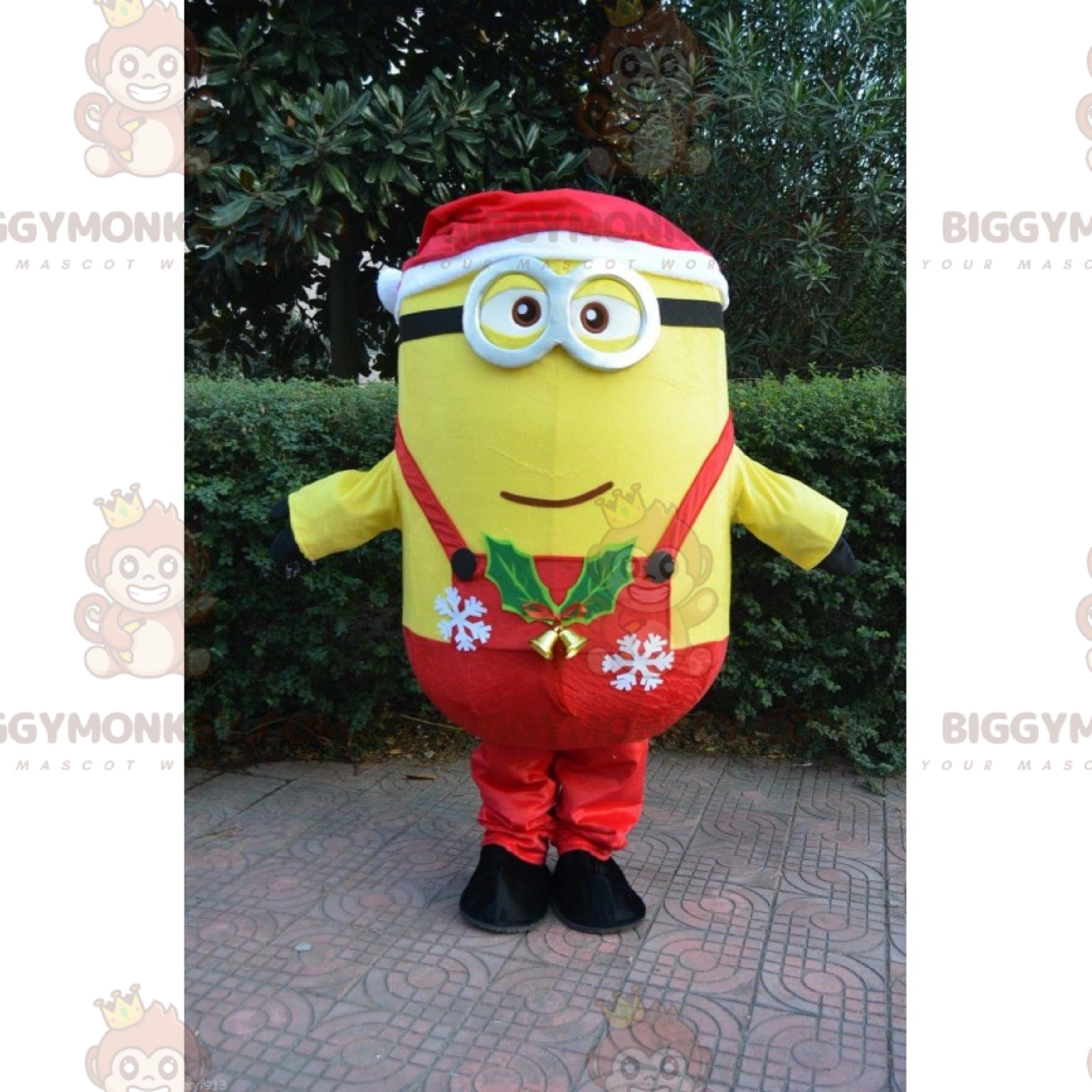BIGGYMONKEYMinion Mascot Costume Christmas Outfit