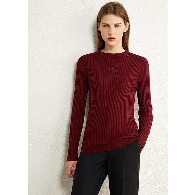 minimalist slim fit turtleneck sweater