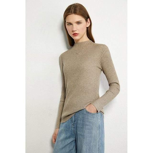 minimalist slim fit turtleneck sweater