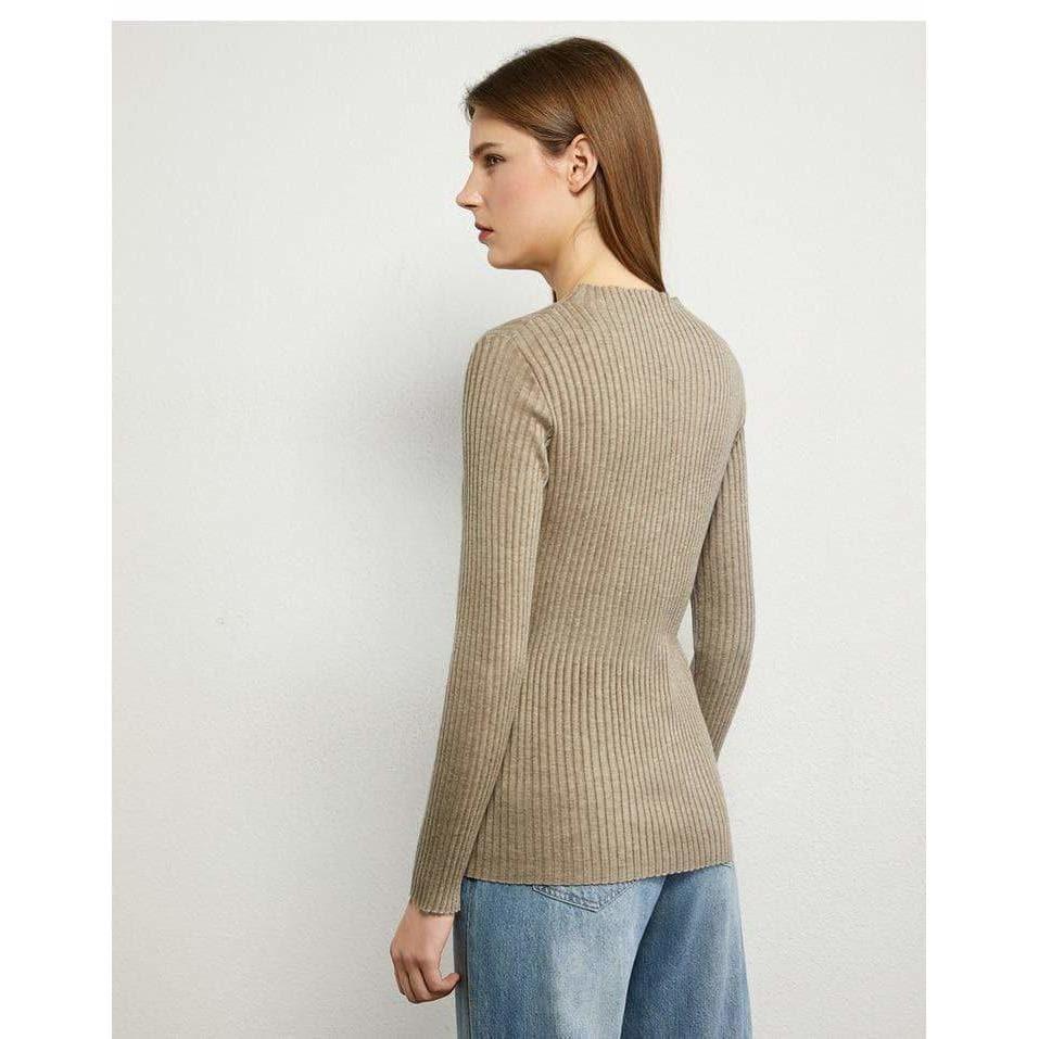 minimalist slim fit turtleneck sweater