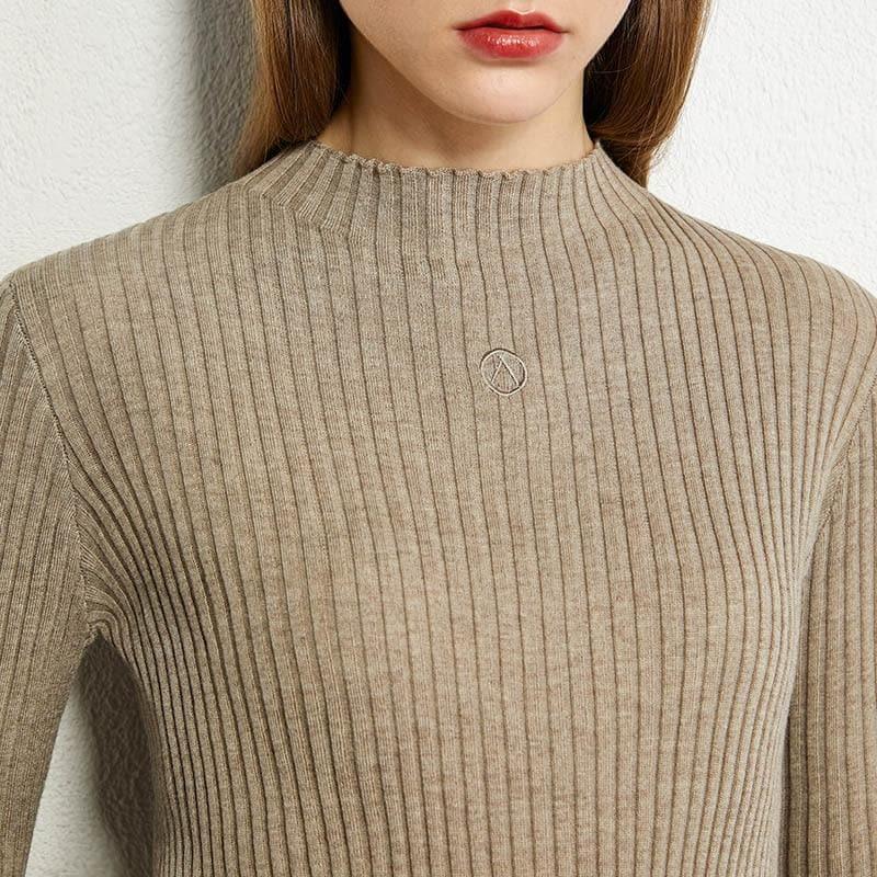 minimalist slim fit turtleneck sweater