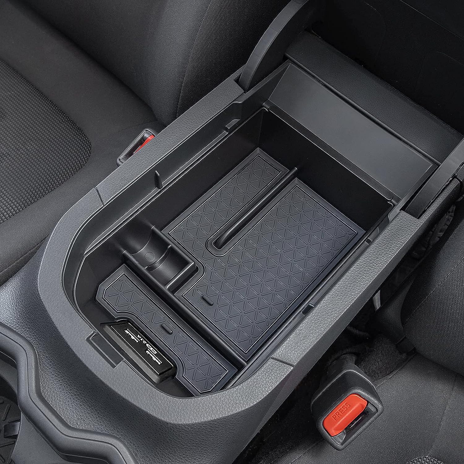 JDMCAR Center Console Tray Organizer Compatible with Toyota RAV4 Accessories 2023 2023 2023 2023 2023 and 2021-2023 RAV4 Prime, Armrest Insert Container ABS Material Secondary Storage Box