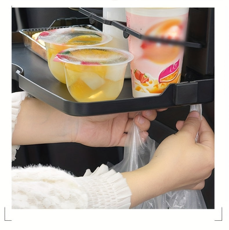 Upgrade Your Car's Interior with this Multifunctional Tray Desk - Perfect for Eating, Drinking, and Storing!