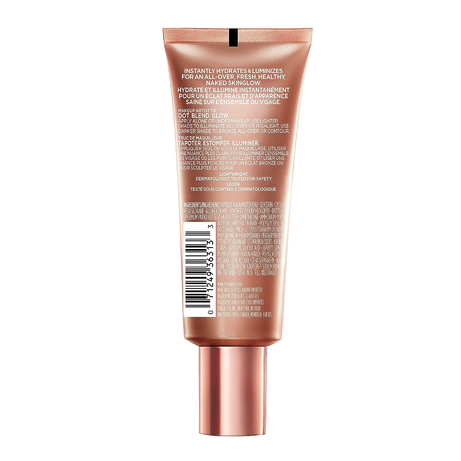 L’Oréal Paris Makeup True Match Lumi Glotion, Natural Glow Enhancer, Illuminator Highlighter Skin Tint, for an All Day Radiant Glow, Deep, 1.35 Ounces