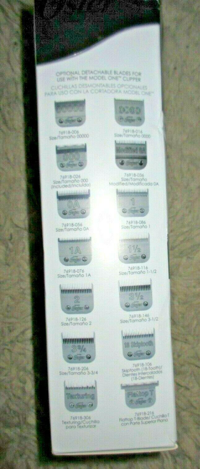 Oster Model One Hair Clipper 10 foot power cord Heavy duty clippers Sealed motor