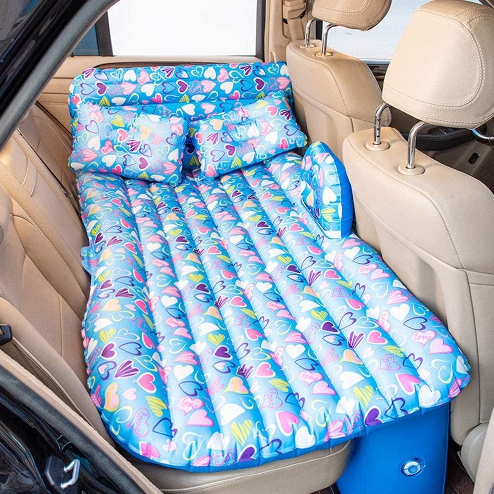 MDYYD Moisture-Proof Sleeping pad Car Rear Seat SUV Sleeping Pad Car Inflatable Bed Car Supplies Mattress Rear Row Travel Bed Portable Moisture-Proof Sleeping pad (Color : Blue, Size : 18388cm)