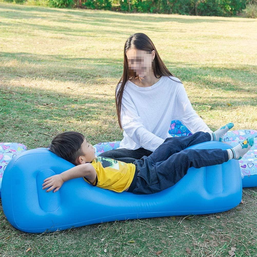 MDYYD Moisture-Proof Sleeping pad Car Rear Seat SUV Sleeping Pad Car Inflatable Bed Car Supplies Mattress Rear Row Travel Bed Portable Moisture-Proof Sleeping pad (Color : Blue, Size : 18388cm)