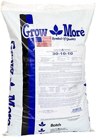Grow More 5705 Water Soluble Fertilizer 30-10-10, 25-Pound