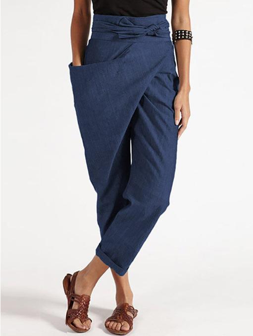 Ladies cotton and linen cozy casual pants