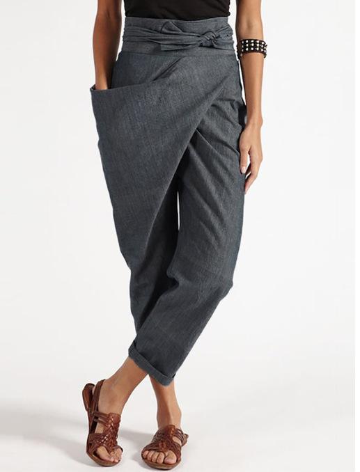 Ladies cotton and linen cozy casual pants