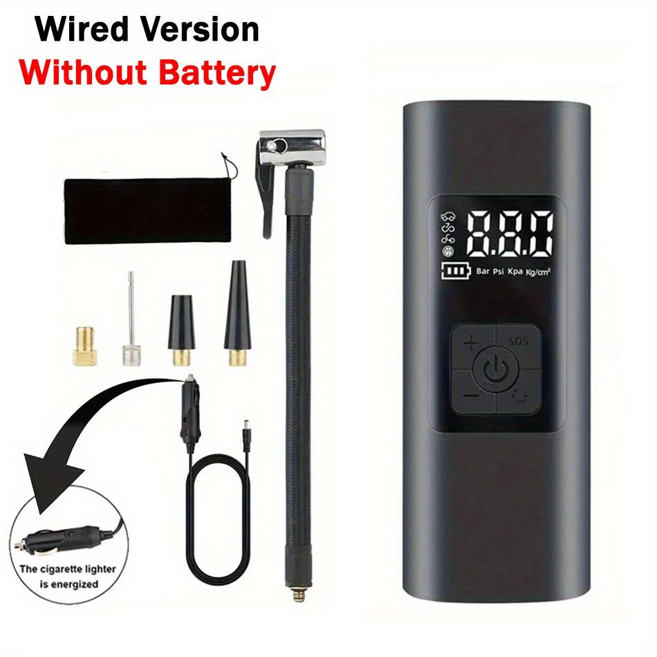6000mAh Portable Cordless Tire Inflator: 150PSI Digital Air Pump for Cars, Bikes, and Boats