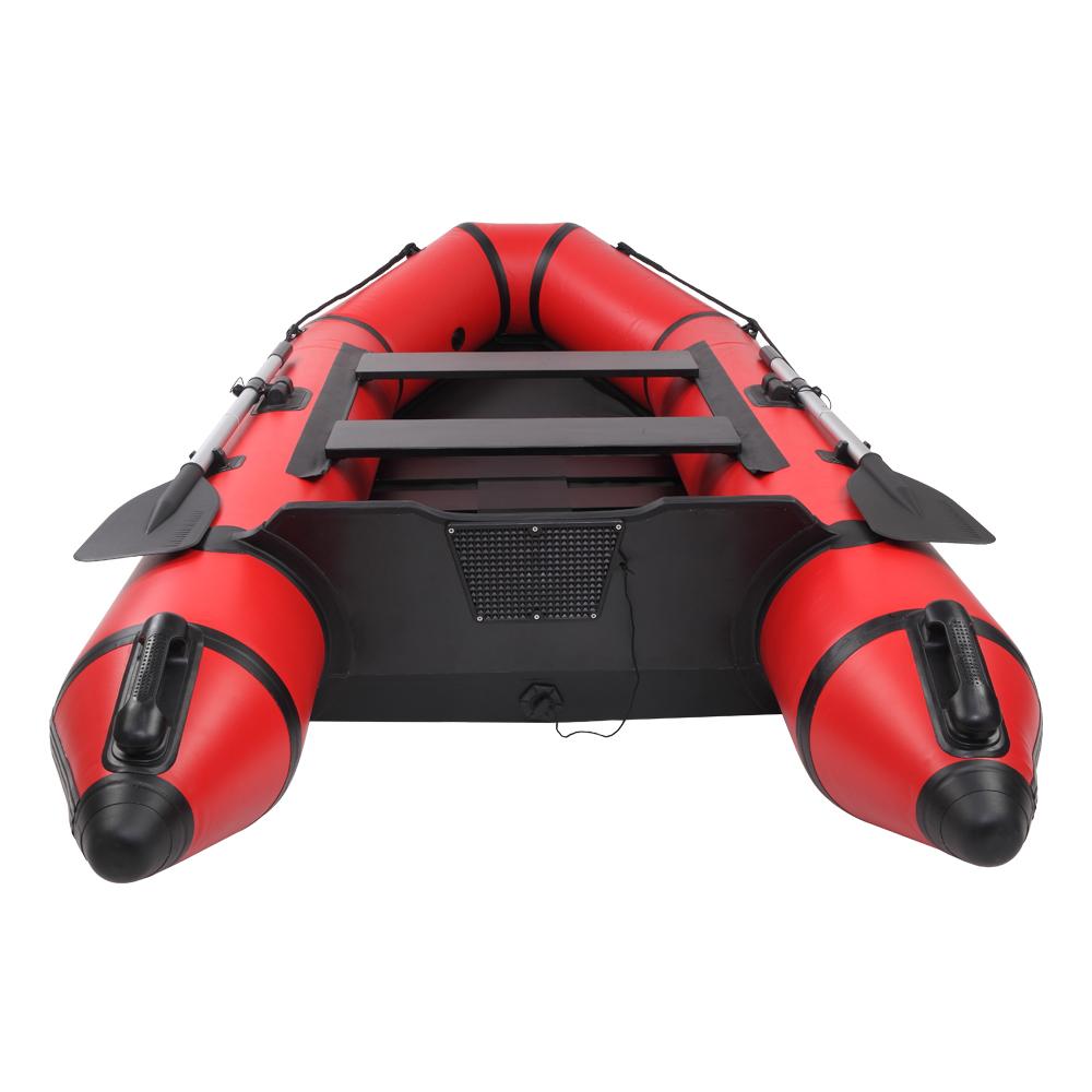 2 Person Inflatable Boats for Adults for Lake River Float Fishing , 10ft - Black Red